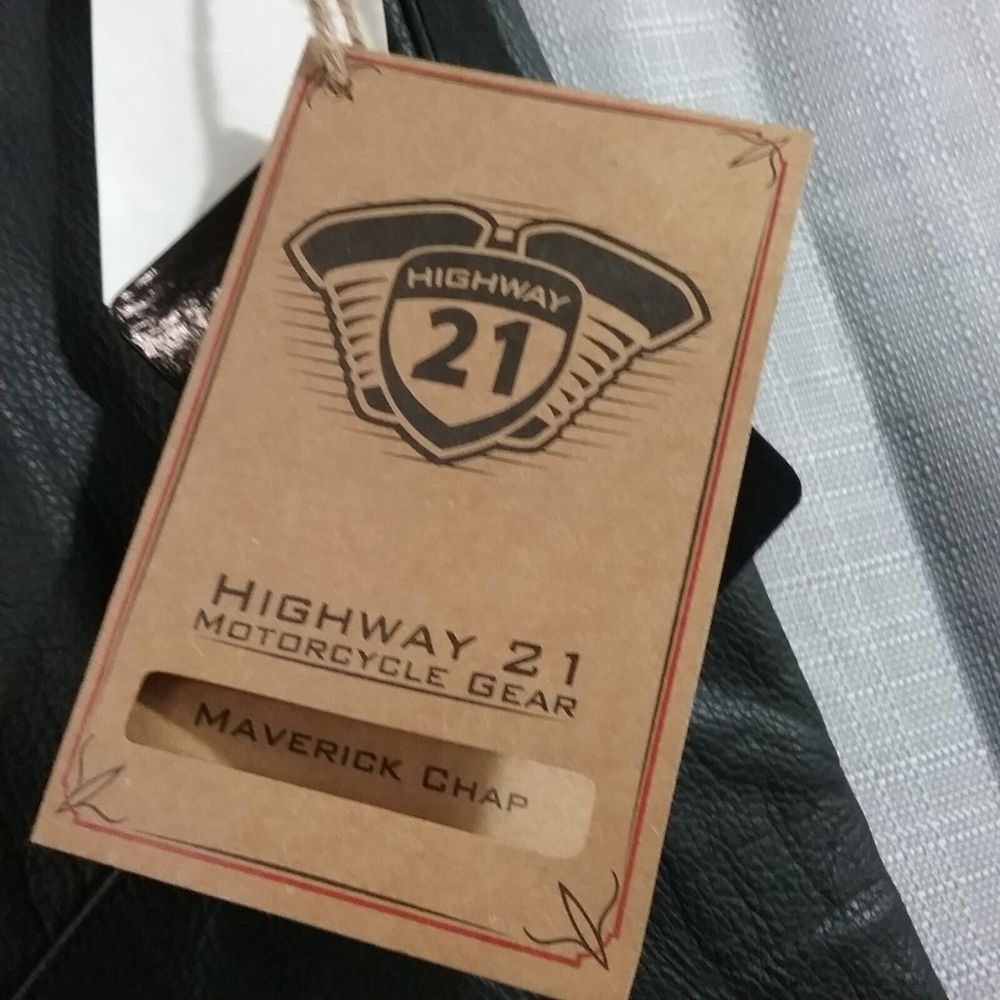 NEW HIGHWAY 21 489-1090X MAVERIC CHAP SIZE XLARGE BLACK LEATHER