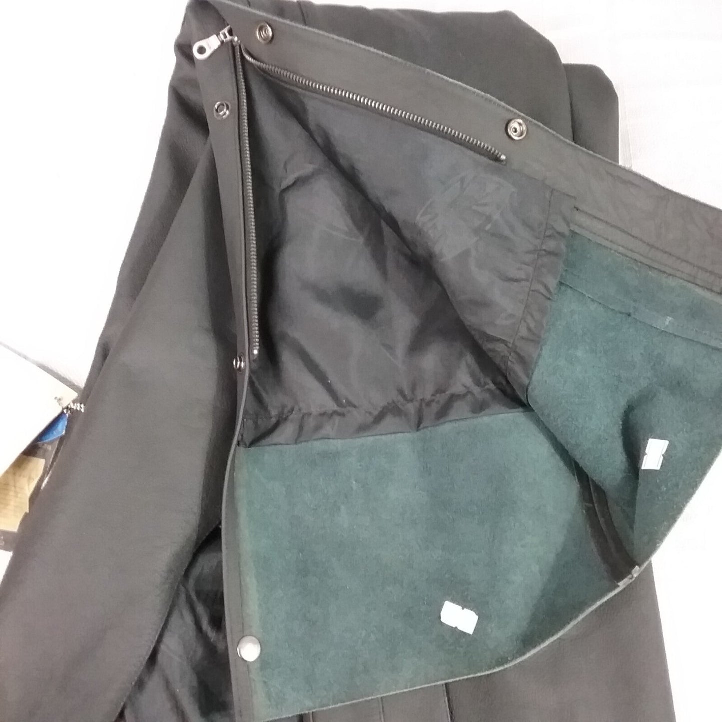 NEW TEKNIC GEAR 883040J REBEL CHAPS SIZE 34 BLACK LEATHER