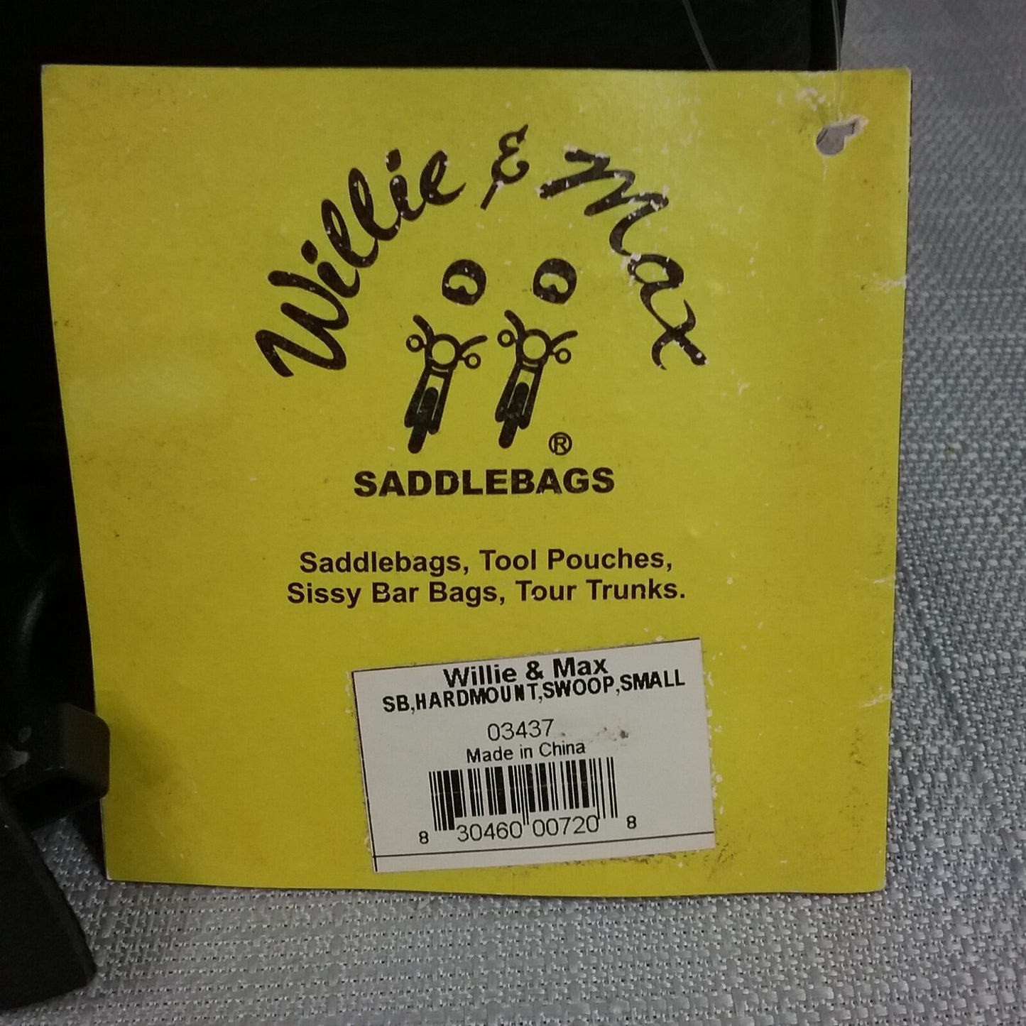 WILLIE & MAX 03437 SMALL SWOOPED HARD MOUNT REVOLUTION SADDLEBAG SET