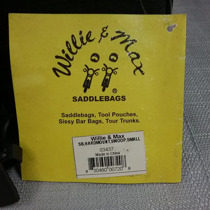 WILLIE & MAX 03437 SMALL SWOOPED HARD MOUNT REVOLUTION SADDLEBAG SET