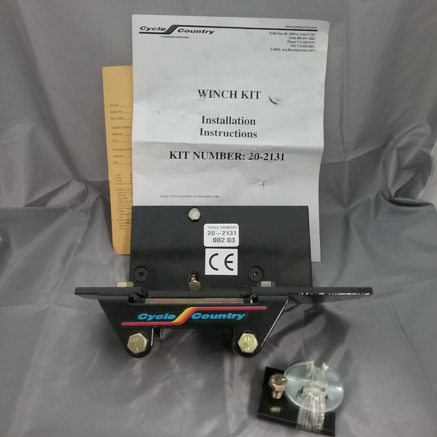 NEW CYCLE COUNTRY 20-2131 WINCH MOUNT KIT KAWASAKI PRAIRIE KVF650A