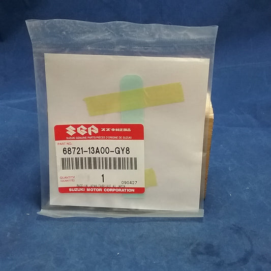 NEW GENUINE SUZUKI 68721-13A00-GY8 EMBLEM "SUZUKI" REAR FENDER DR-Z250 RM125