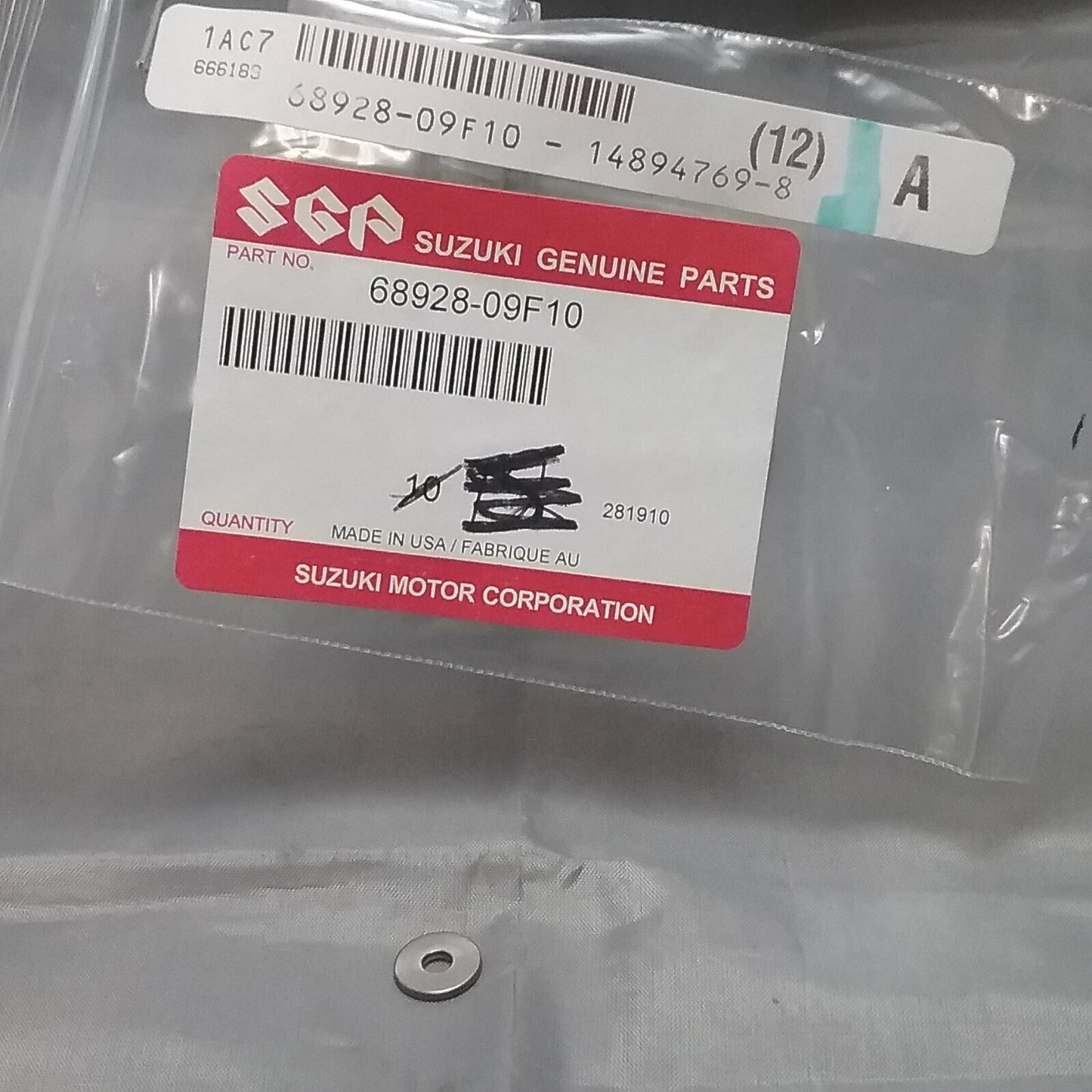 NEW REPLACES SUZUKI 68928-09F10 WASHER Z KINGQUAD LT-A500