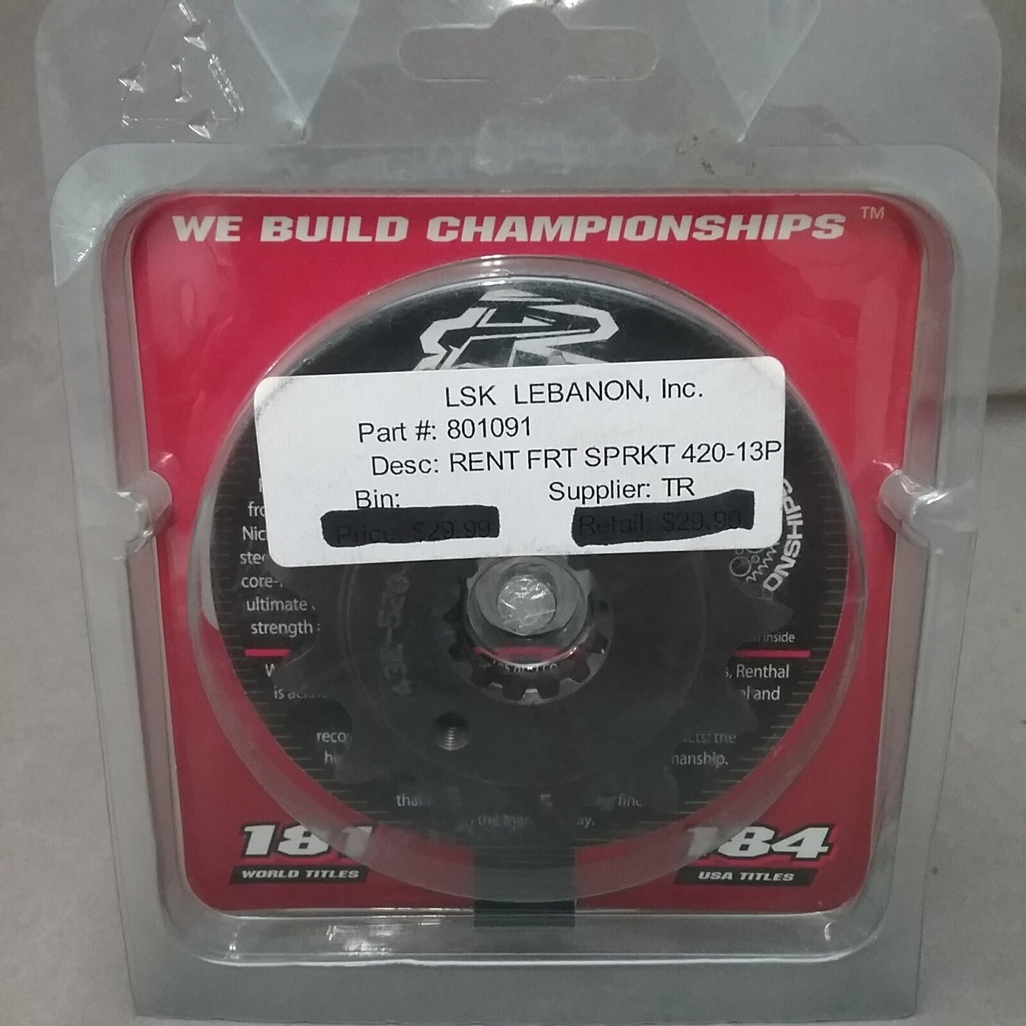 NEW RENTHAL 423-520-13P SPROCKET 520 CHAIN 13 TEETH
