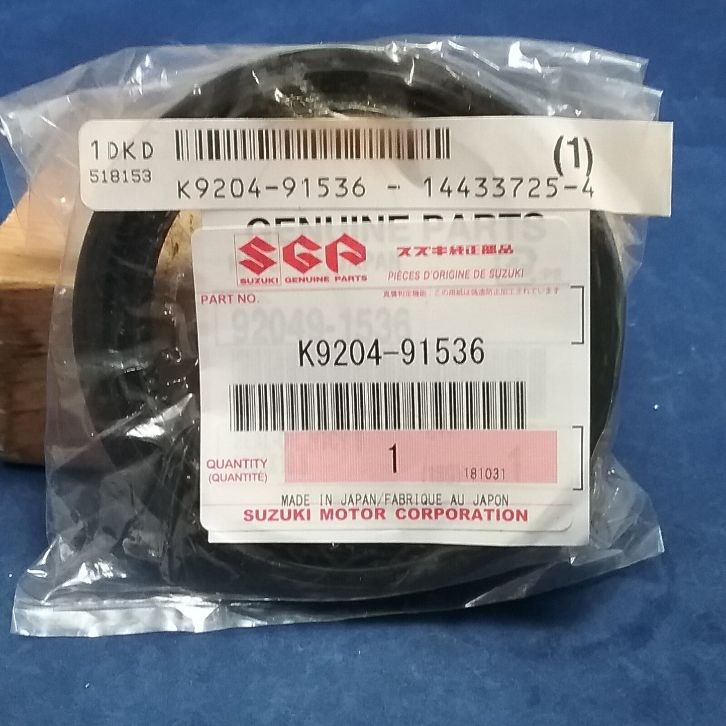 NEW GENUINE SUZUKI K9204-91536 SEAL-OIL, HTCY 62X81X10.5 DRIVE SHAFT FRONT