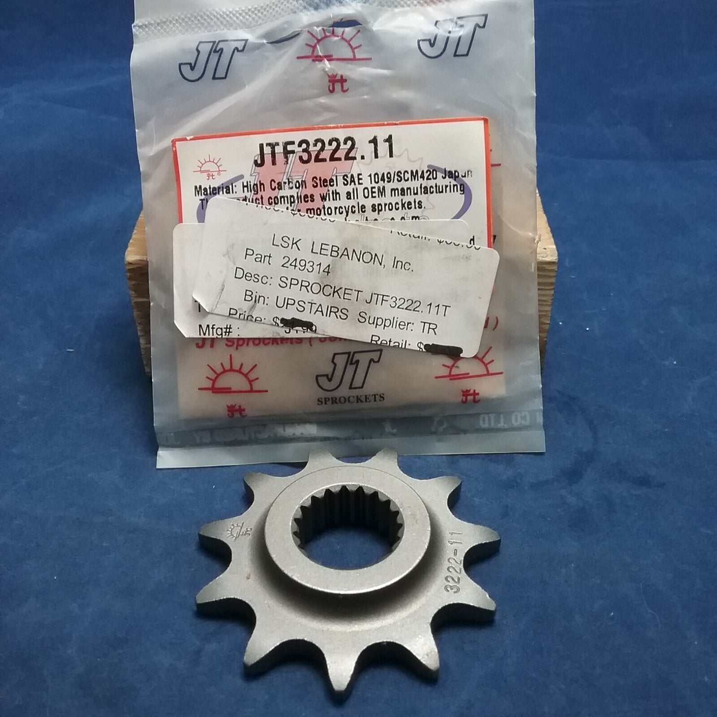 NEW JT SPROCKETS JTF3222.11 STEEL FRONT SPROCKET