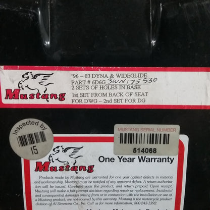 MUSTANG 6D6G 3WN 75530 SEAT HARLEY DAVIDSON DYNA SUPER GLIDE FXD 1996-2003