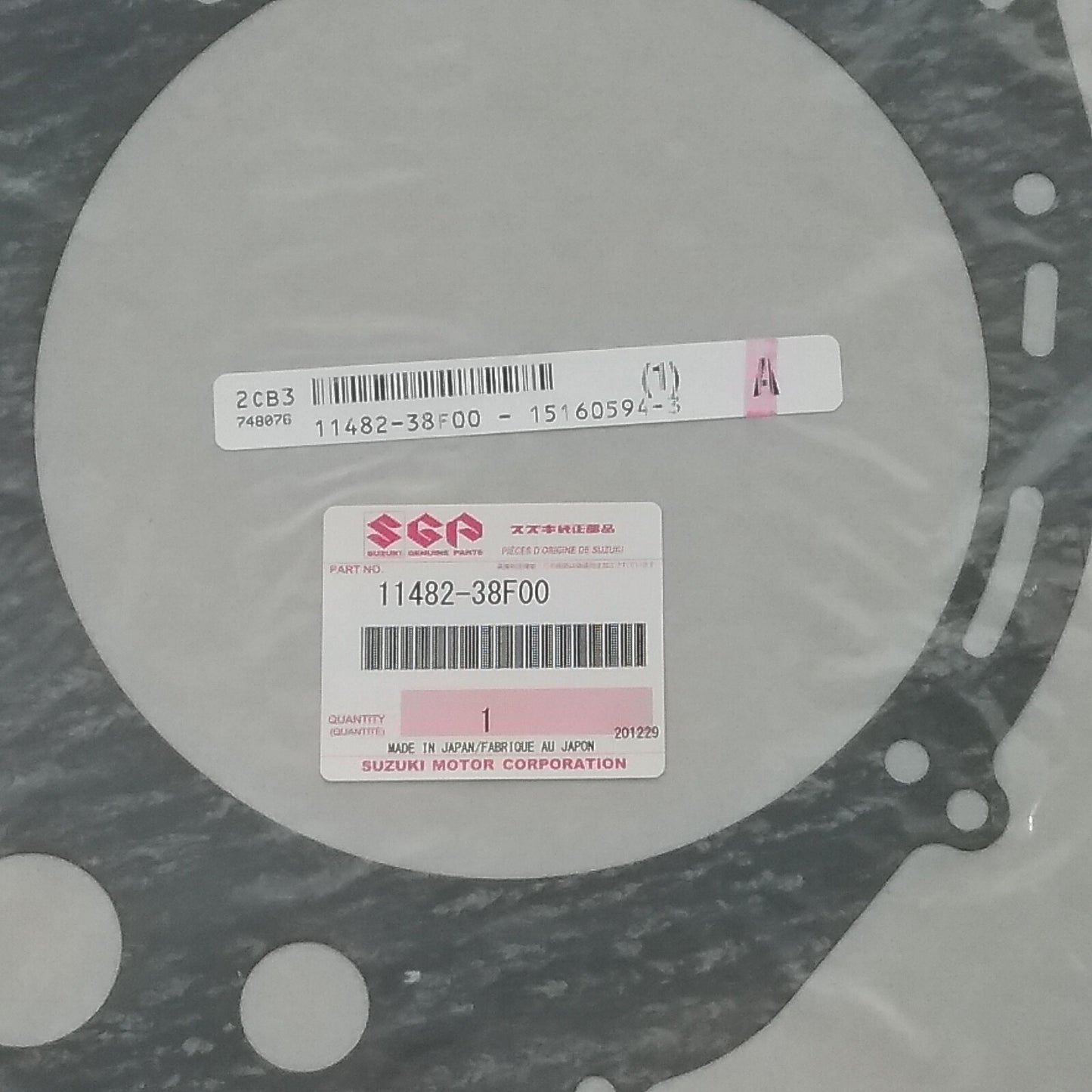 NEW GENUINE SUZUKI 11482-38F00 GASKET, CLUTCH COVER EIGER LT-F400