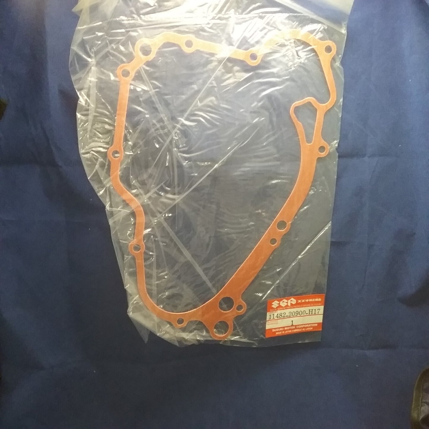 NEW GENUINE SUZUKI 11482-20900-H17 GASKET, CRANKCASE COVER RM80
