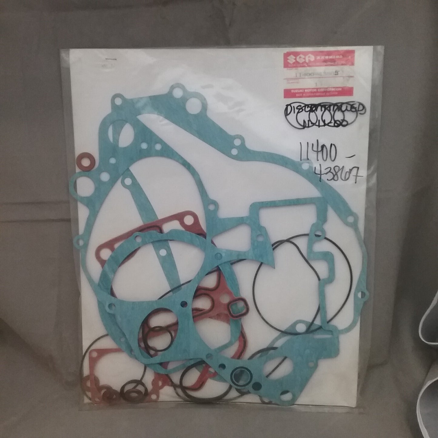 NEW SUZUKI 11400-43865 GASKET SET REPLACES 11400-43862, 11400-43863, PARTIAL SET