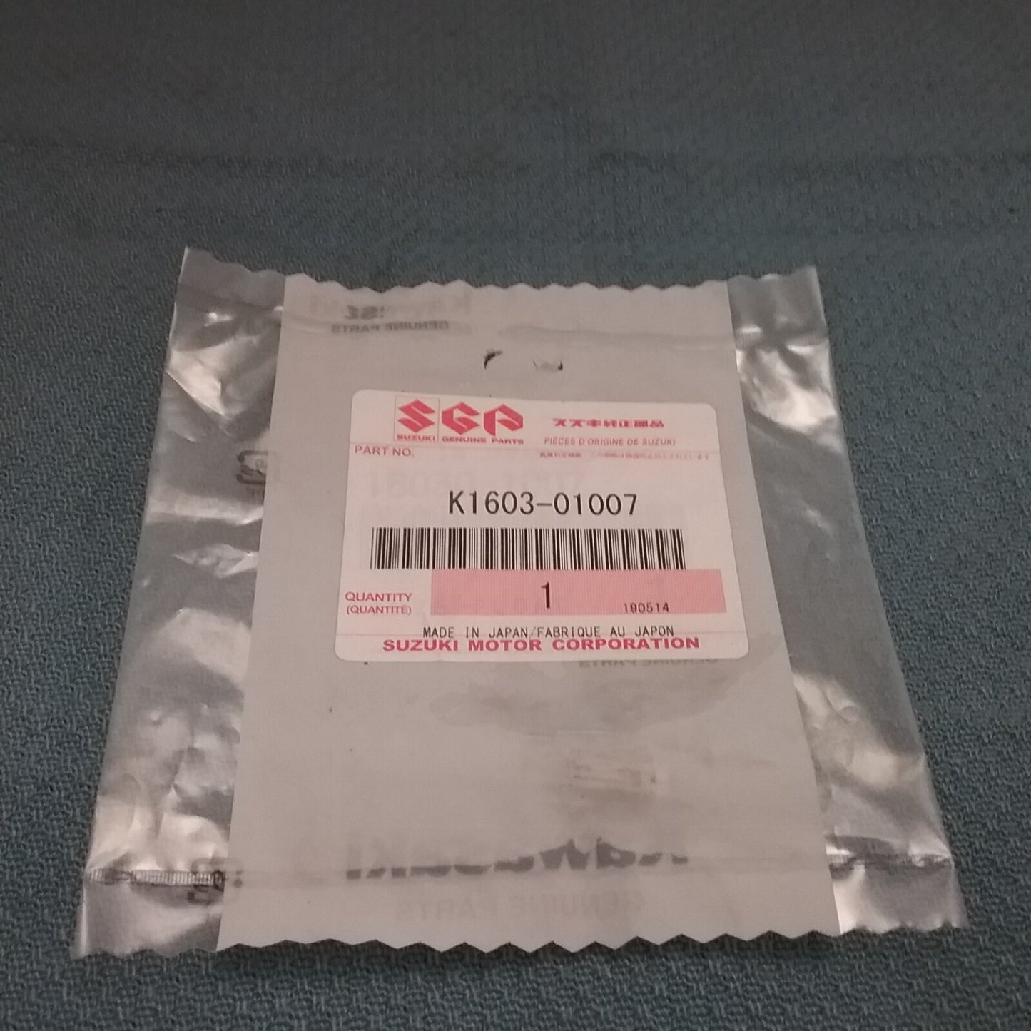 NEW GENUINE SUZUKI K1603-01007 VALVE-FLOAT KLR250 ZN700 ZX900 KLT250