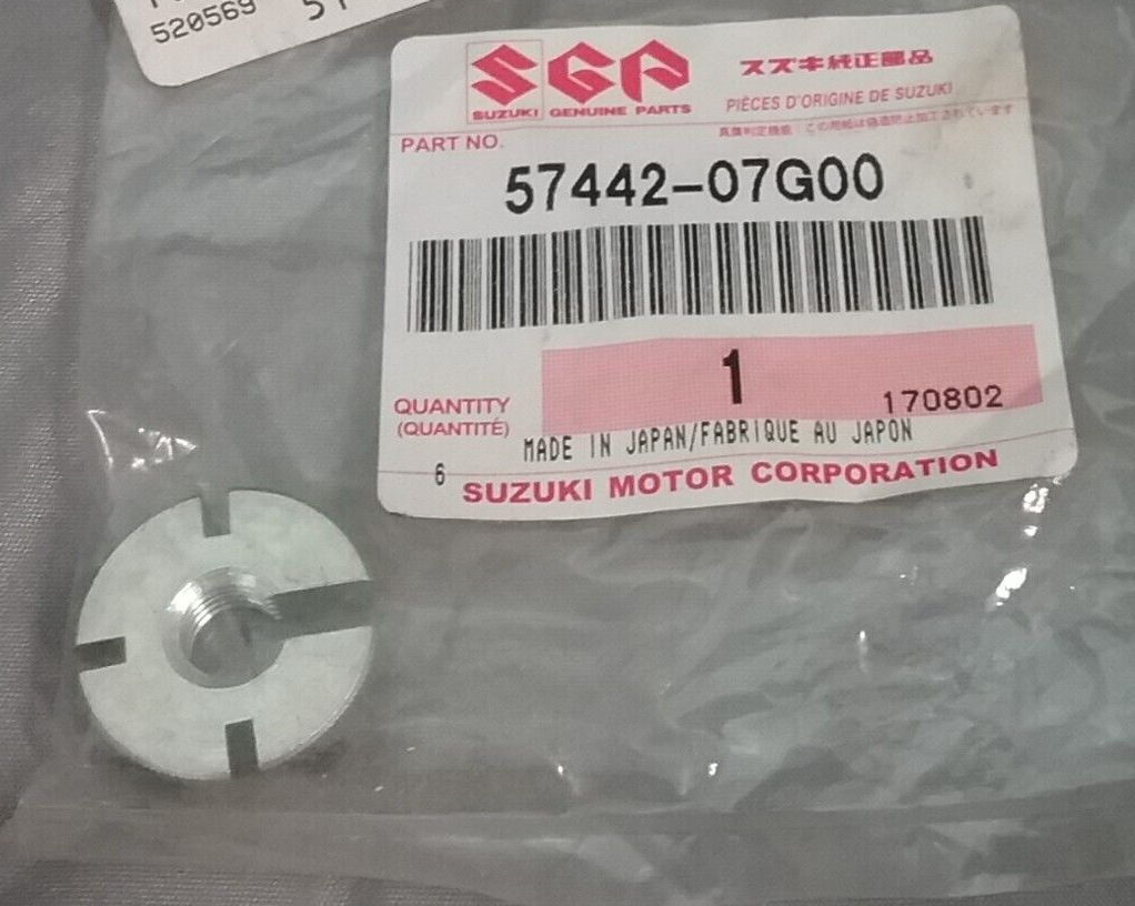 NEW GENUINE SUZUKI 57442-07G00 NUT, ADJUSTER QuadSport LT-Z400