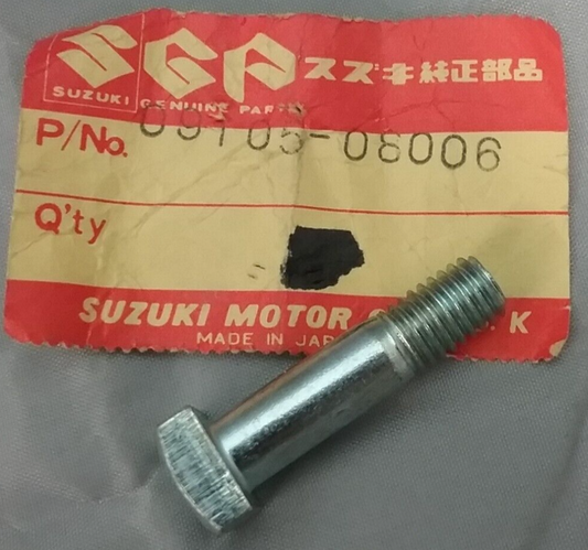 NEW GENUINE SUZUKI 09105-08006 BOLT, REAR SPROCKET TS125