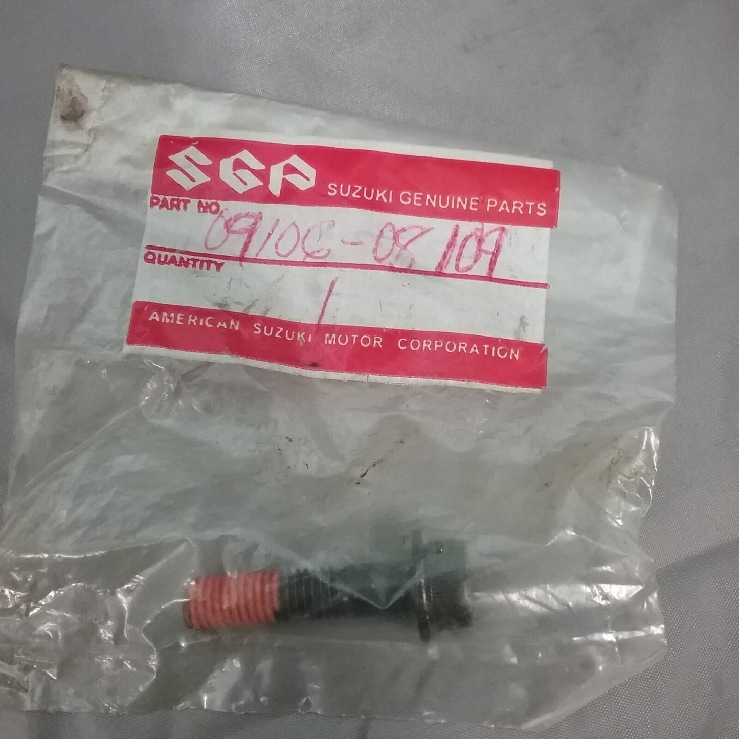 NEW SUZUKI 09106-08109 MUFFLER BOLT 8X35 DR250