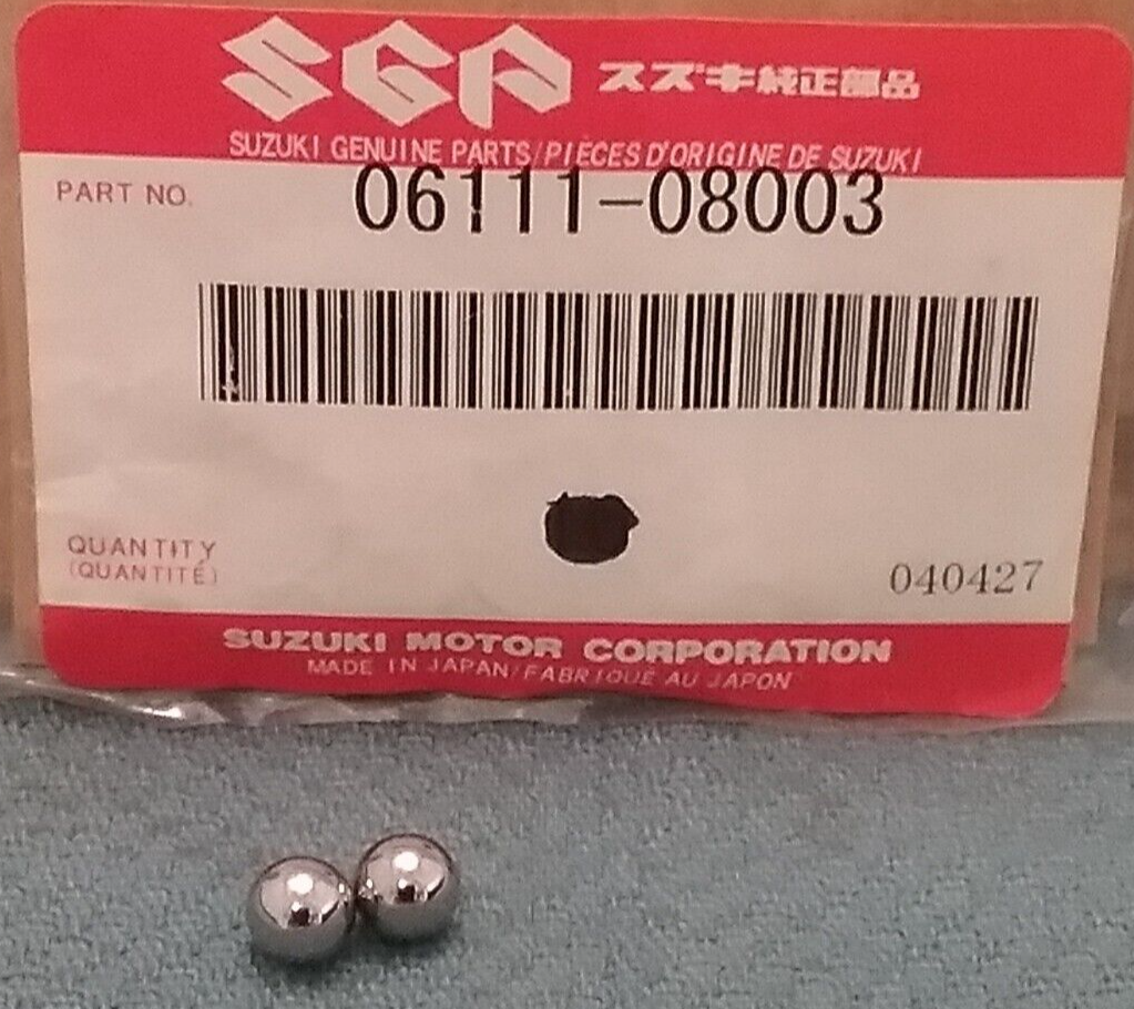 NEW GENUINE SUZUKI 06111-08003 BALL, LOWER FRONT FORK 1967-2004