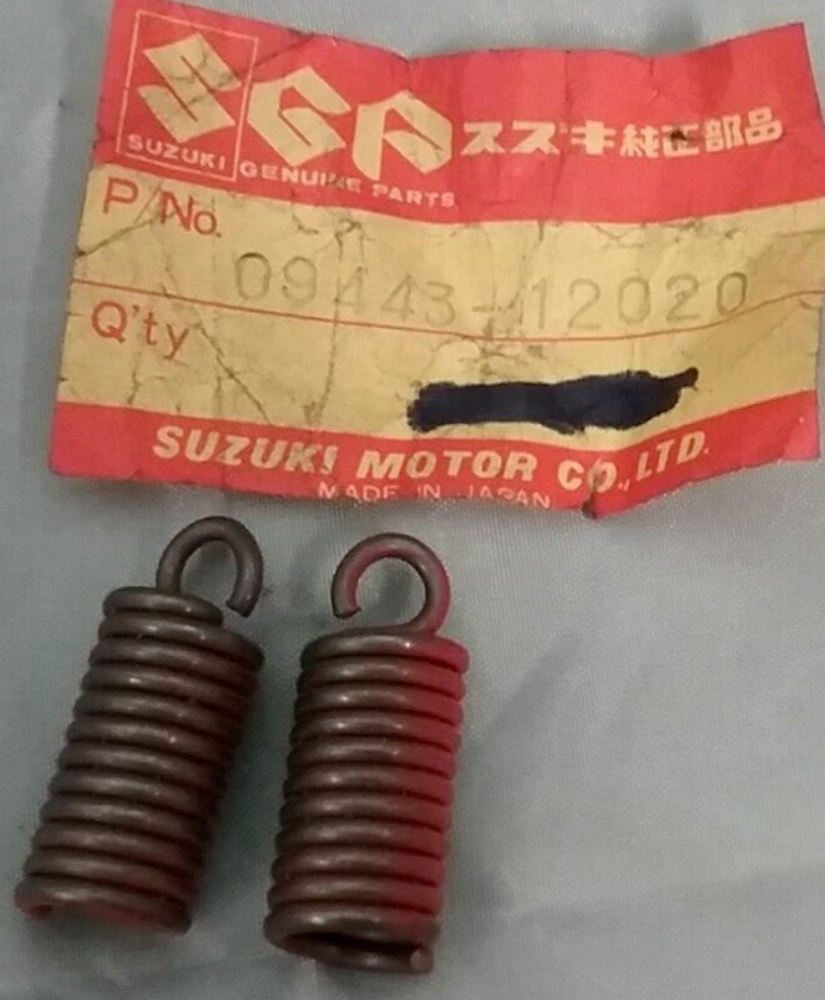 QTY 2 NEW GENUINE SUZUKI 09443-12020 CLUTCH SPRING RM100