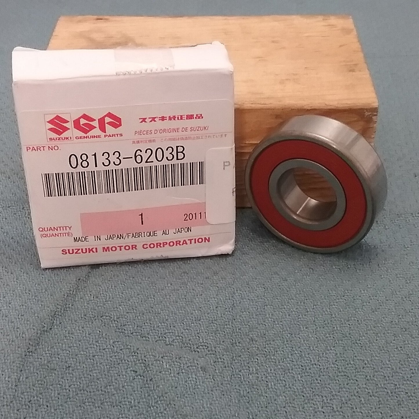 NEW GENUINE SUZUKI 08133-6203B BEARING, REAR WHEEL 19676-2020