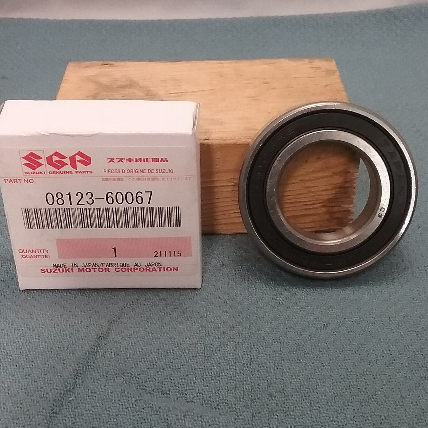 NEW GENUINE SUZUKI 08123-60067 BEARING, FRONT HUB 1987-2021