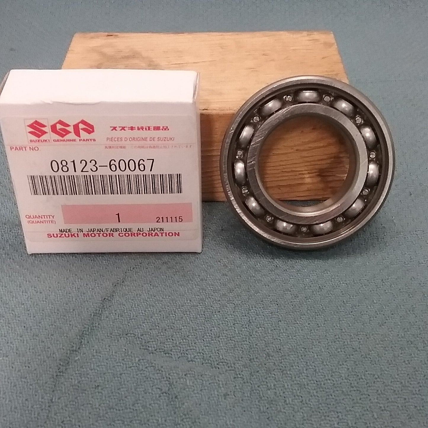 NEW GENUINE SUZUKI 08123-60067 BEARING, FRONT HUB 1987-2021