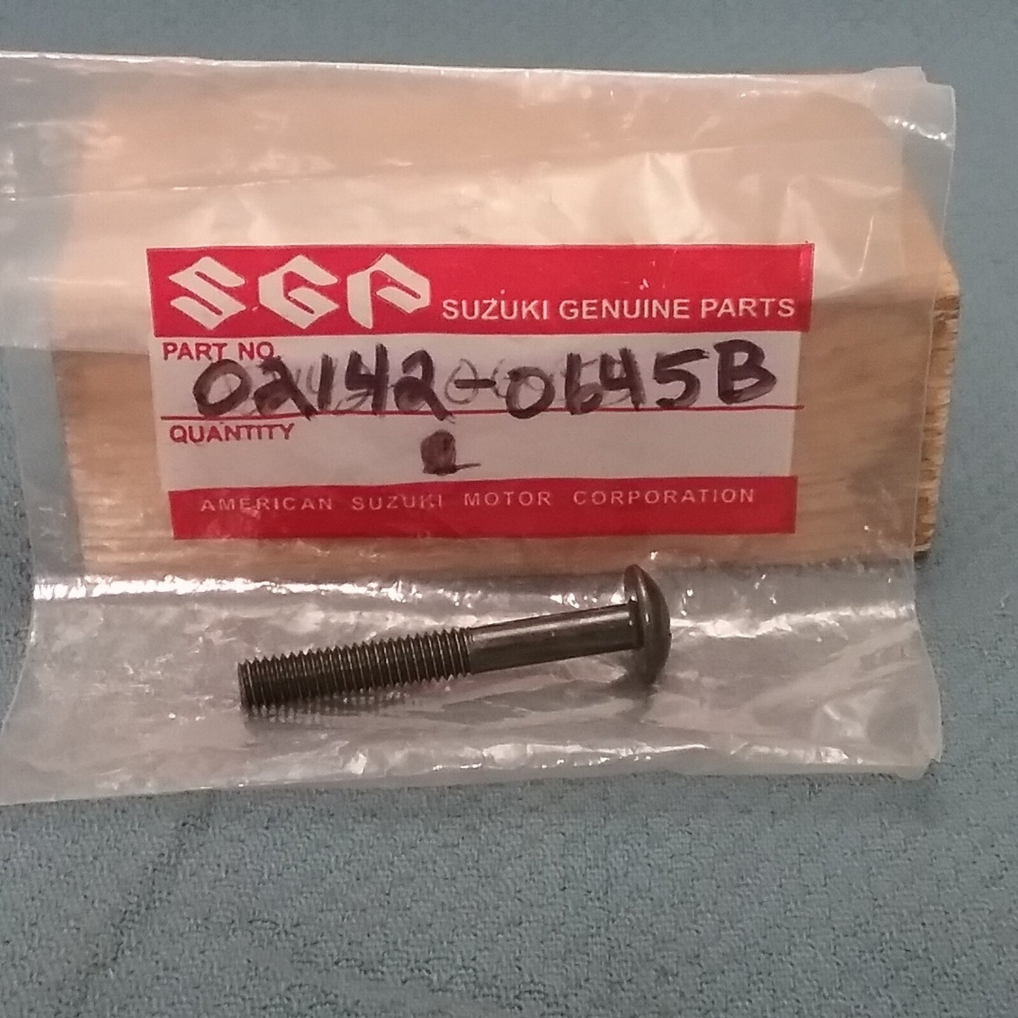 NEW SUZUKI 02142-0645B SCREW, FRAME COVER 1977-2009