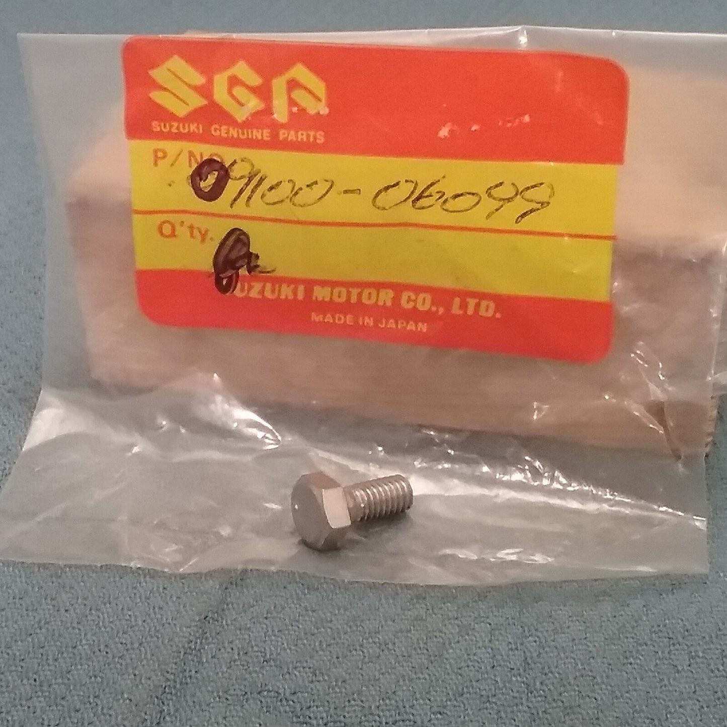 NEW SUZUKI 09100-06099 BOLT (6X13) REAR WHEEL 1971-2021