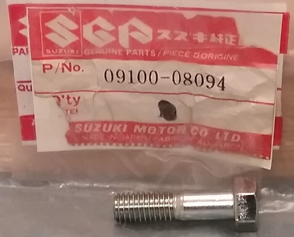 NEW GENUINE SUZUKI 09100-08094 BOLT (8X30) FRONT WHEEL 1973-1996