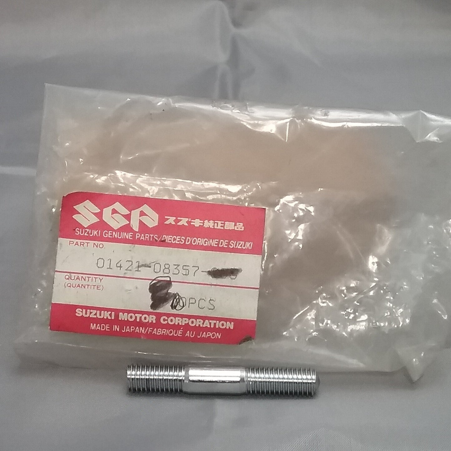 NEW GENUINE SUZUKI 01421-08357 BOLT, STUD