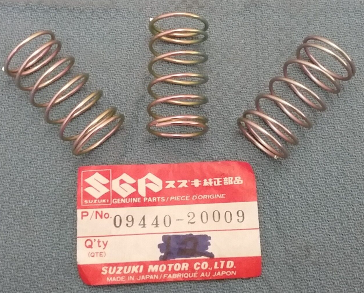 QTY 3 NEW GENIUNE SUZUKI 09440-20009 SPRING GS250T
