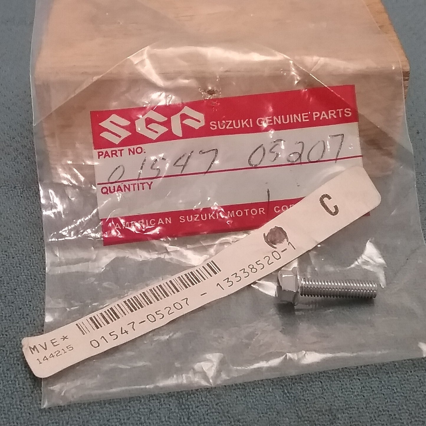 NEW GENUINE SUZUKI 01547-05207 BOLT, CRANKCASE COVER 1982-2007