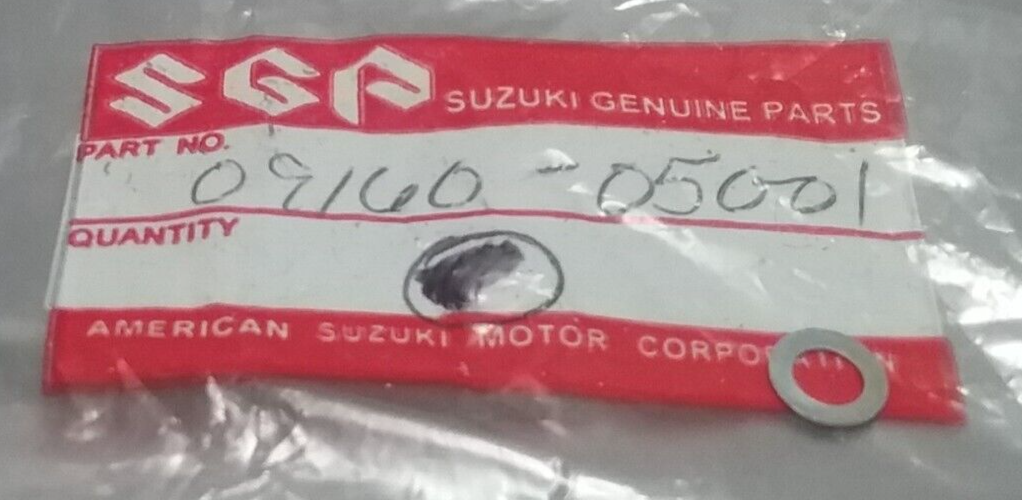 NEW SUZUKI 09160-05001 WASHER, FRONT HUB 1968-1991
