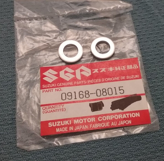 QTY 2 NEW GENUINE SUZUKI 09168-08015 CRANKCASE COVER GASKET 1985-2021