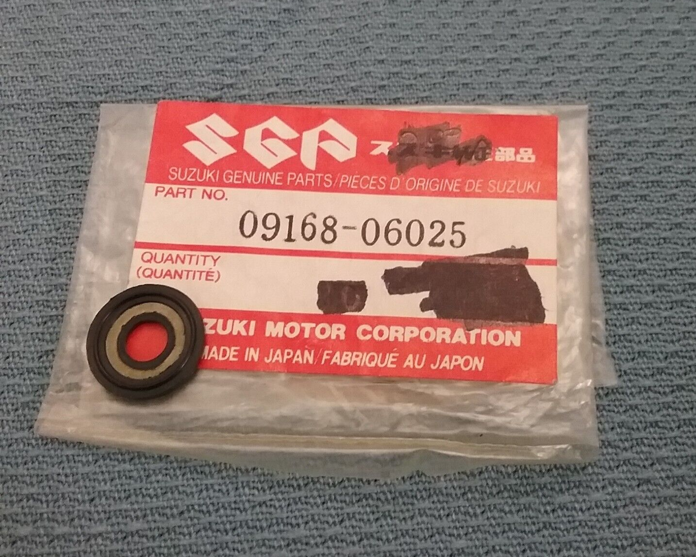 NEW GENUINE SUZUKI 09168-06025 WATER PUMP GASKET 1981-2021