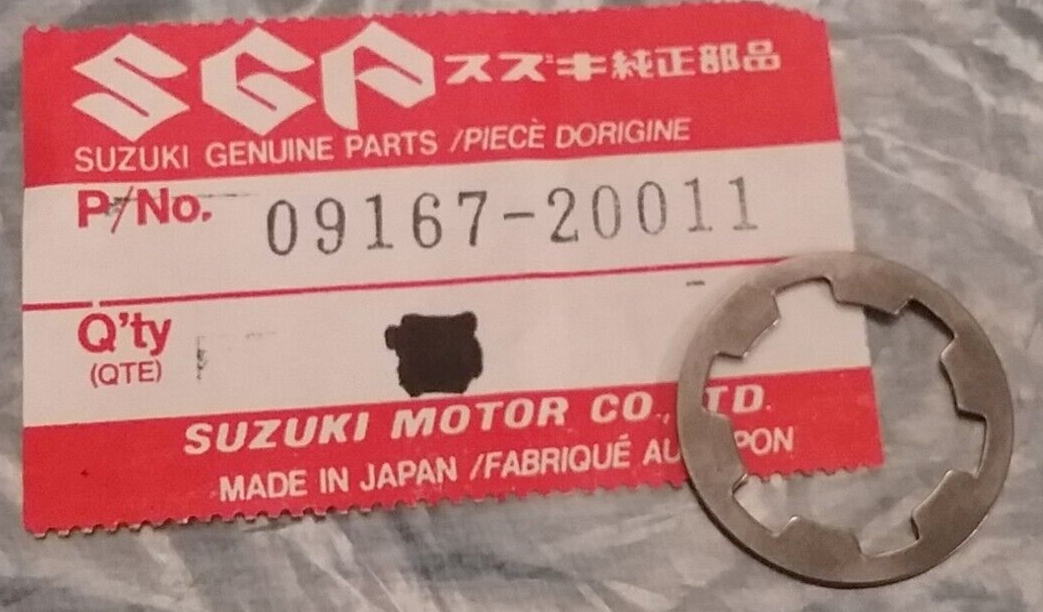 NEW GENIUNE SUZUKI 09167-20011 TRANSMISSION WASHER 1975-2009