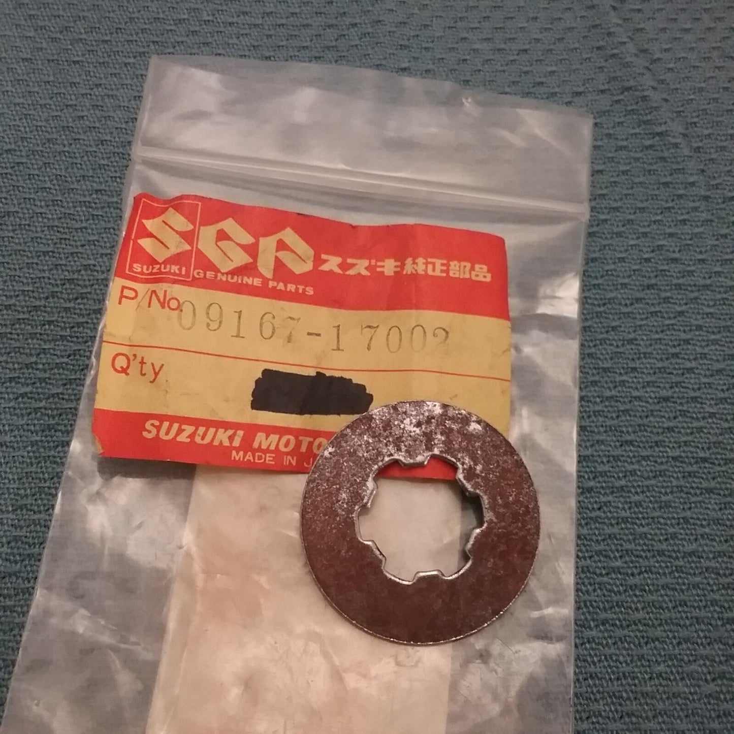 QTY 2 NEW GENUINE SUZUKI 09167-17002 CLUTCH WASHER 1968-2004