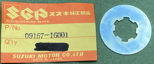 QTY 2 NEW GENUINE SUZUKI 09167-16001 CRANKCASE TRANSMISSION WASHER 1968-2004