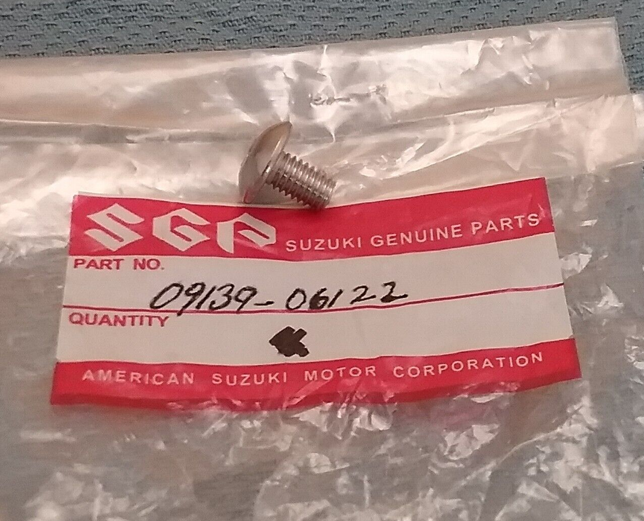 NEW SUZUKI 09139-06122 SCREW, METER PANEL REAR 2002-2020