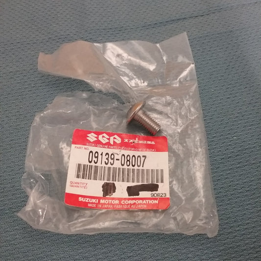 NEW GENIUNE SUZUKI 09139-08007 BOLT, FRONT FENDER 1986-2019
