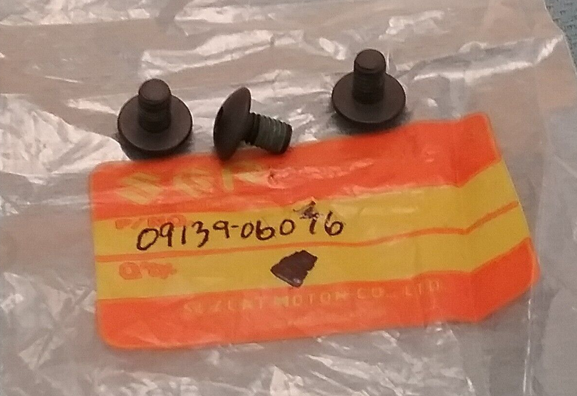 QTY 3 NEW SUZUKI 09139-06076 RADIATOR SCREW 6X10 1986-2021