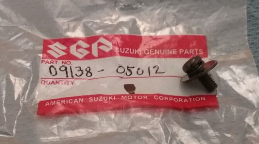 NEW SUZUKI 09138-05012 BATTERY SCREW 1987-2009