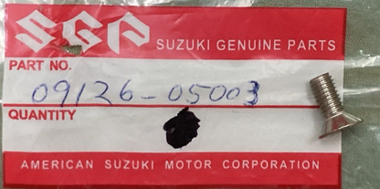 QTY 2 NEW SUZUKI 09126-05003 SCREW, HEADLAMP 5X12 1968-2009