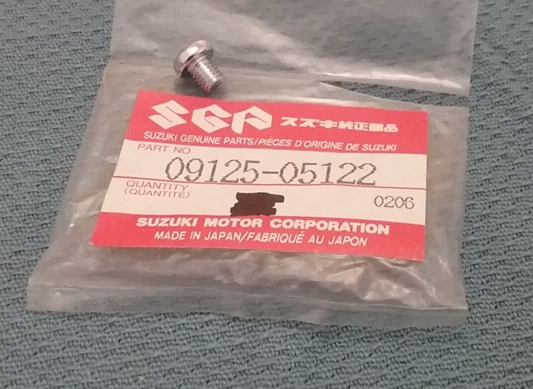 NEW GENUINE SUZUKI 09125-05122 MUFFLER STAND SCREW 1968-2004