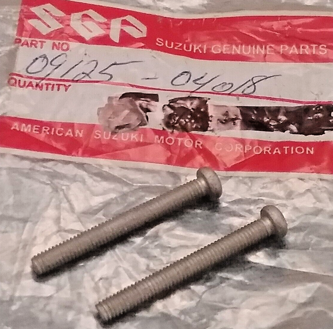 QTY 2 NEW SUZUKI 09125-04018 MAGNETO SCREW 1985-1990