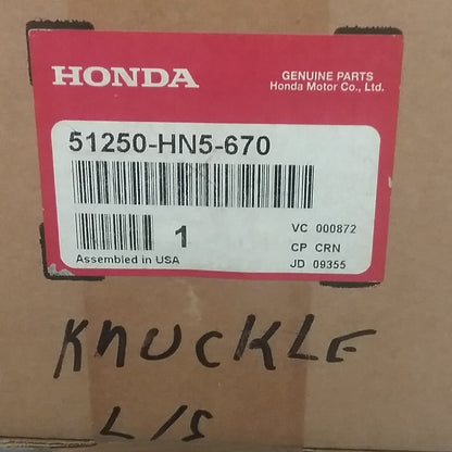 NEW GENUINE HONDA 51250-HN5-670 KNUCKLE ASSEMBLY, LEFT 2000-2006