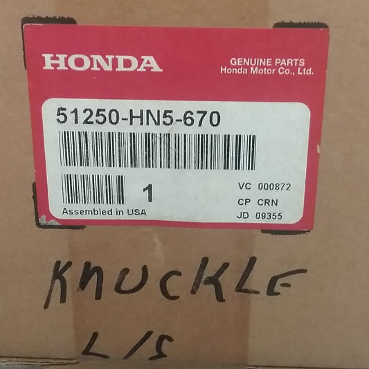 NEW GENUINE HONDA 51250-HN5-670 KNUCKLE ASSEMBLY, LEFT 2000-2006