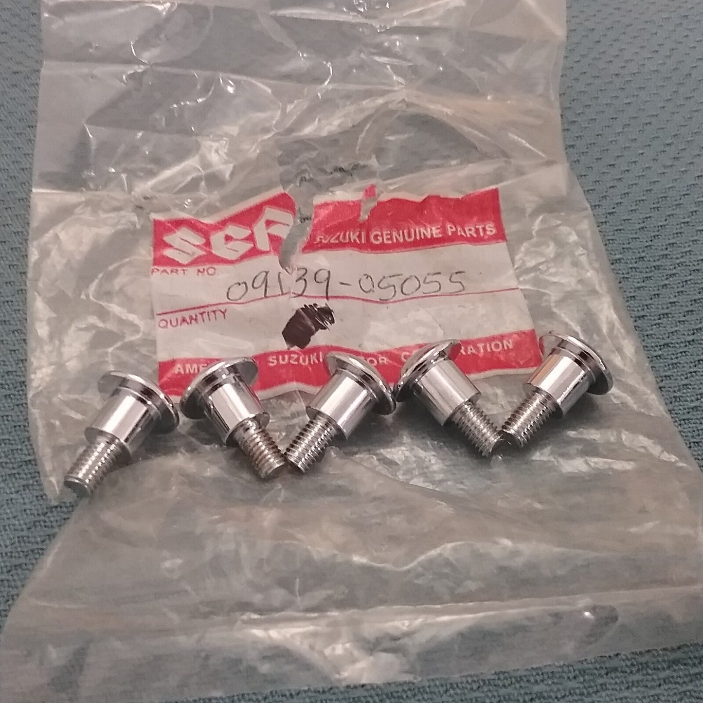 QTY 5 NEW SUZUKI 09139-05055 SCREW, COWLING 5X16 1994-2007