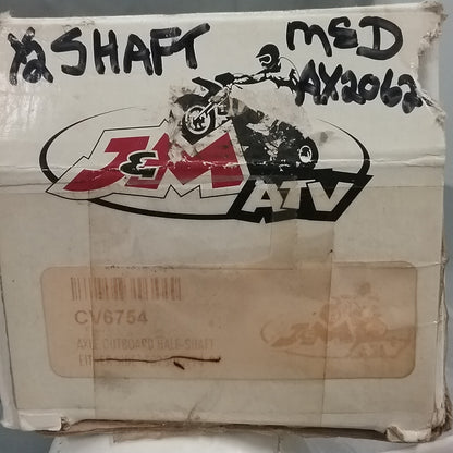 NEW J&M WIDE OPEN CV6754 AXLE OUTBOARD HALF-SHAFT