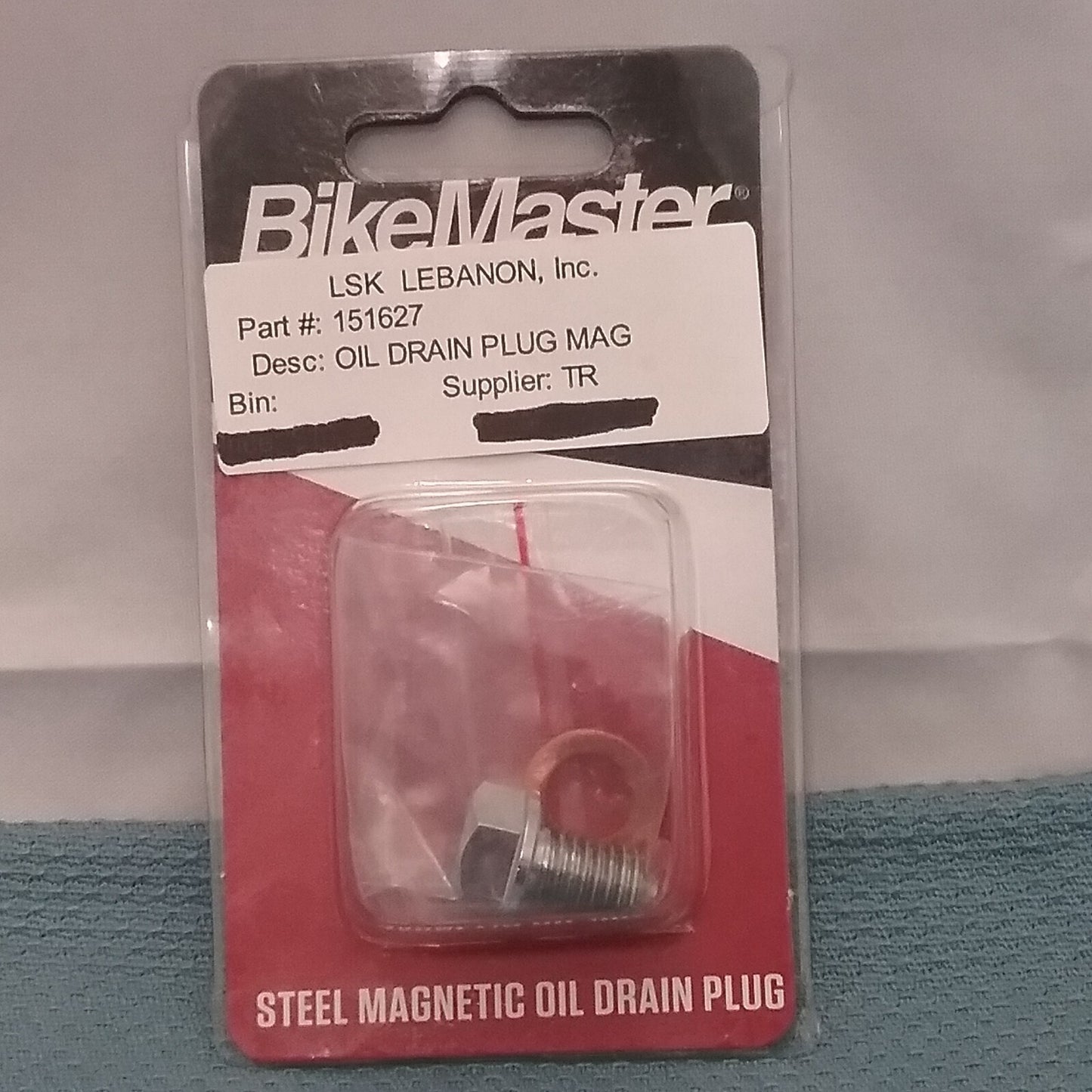 NEW GENUINE BIKE MASTER 151627 MAGNETIC STEEL OIL DRAIN PLUG