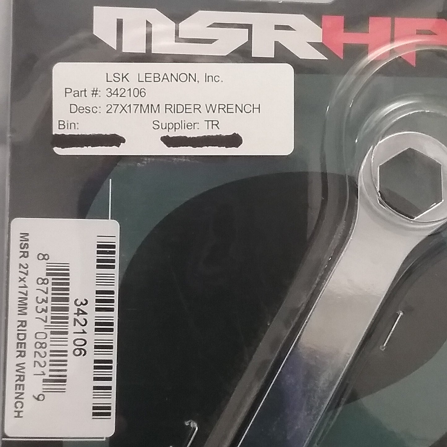 NEW GENUINE MSRHP 342106 6 POINT RIDER WRENCH STEEL 17MM 27MM