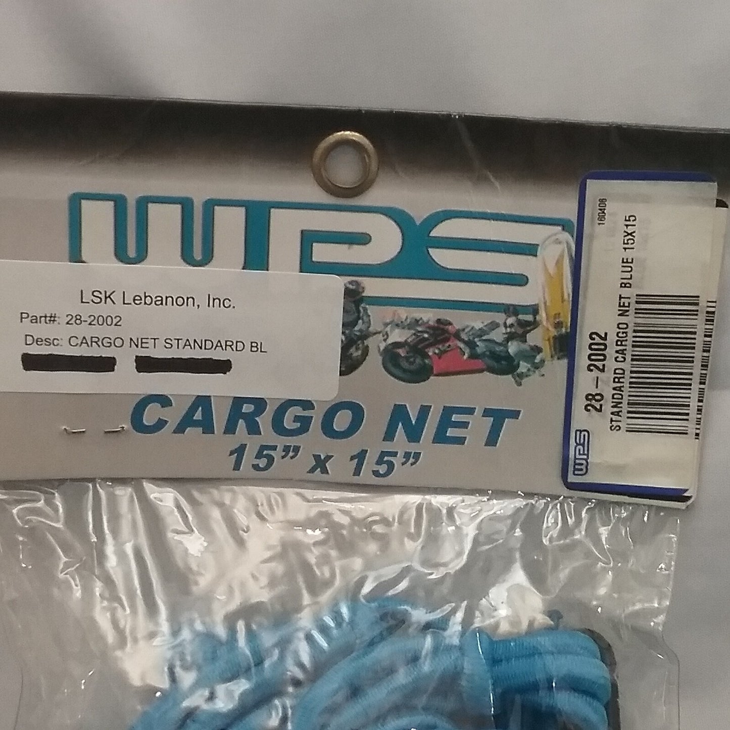 NEW GENUINE WPS 28-2002 Cargo Net Standard Blue 15X15"