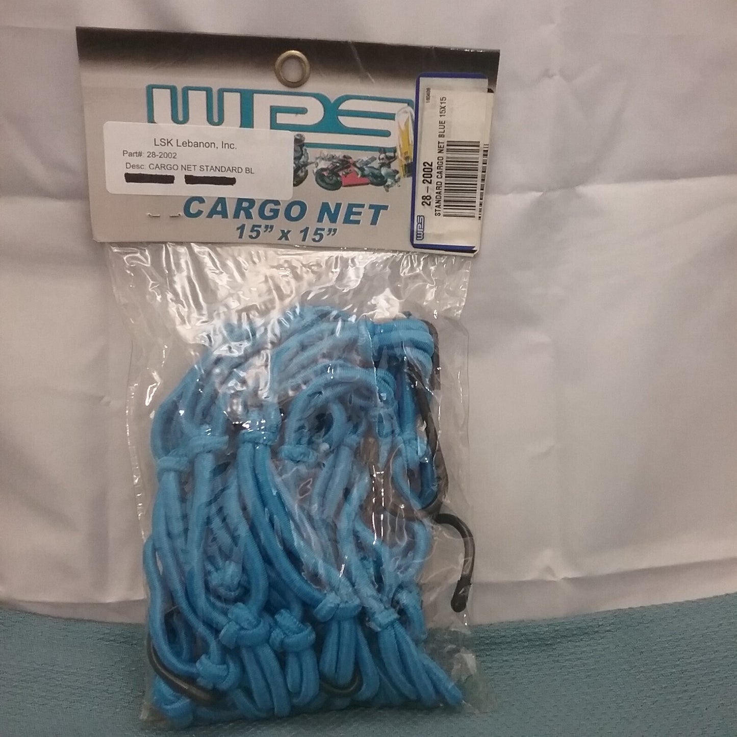 NEW GENUINE WPS 28-2002 Cargo Net Standard Blue 15X15"